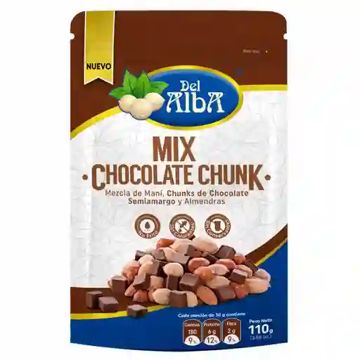 Del Alba Snack Mani Almendra Chocolate Mix 110 g 0438