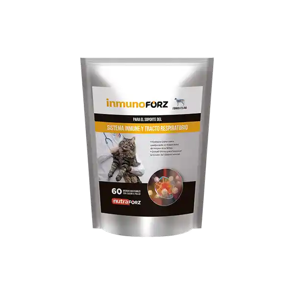 Inmuno Forz Suplementos Gatos Sistema Inmune Tracto Respiratorio