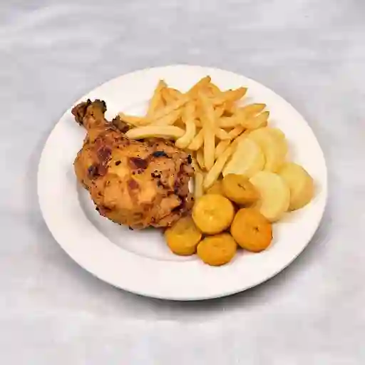 Combo 3 de pollo broaster