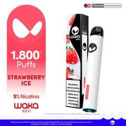 WAKA SOLO Vape Strawberry Ice-5%1.800 puff