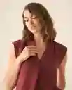 Camisa Rojo Sangría Oscuro Talla M 113G002 Esprit