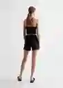 Short Helena Tejano Negro Talla 20 Mango Teen Girl Mango