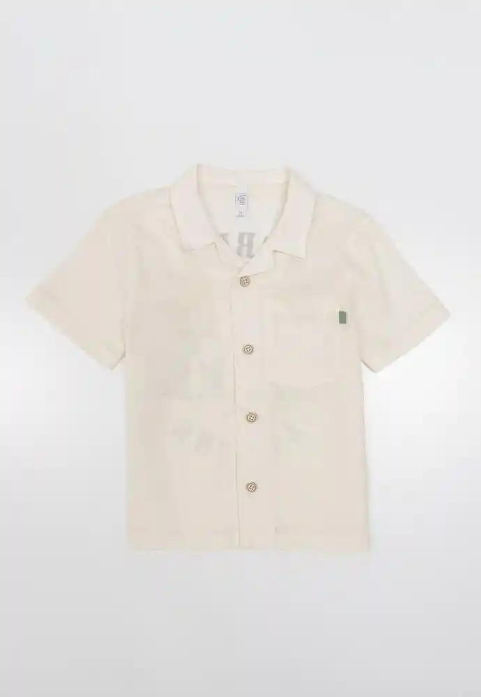 Camisa Manga Corta 5t-ivory