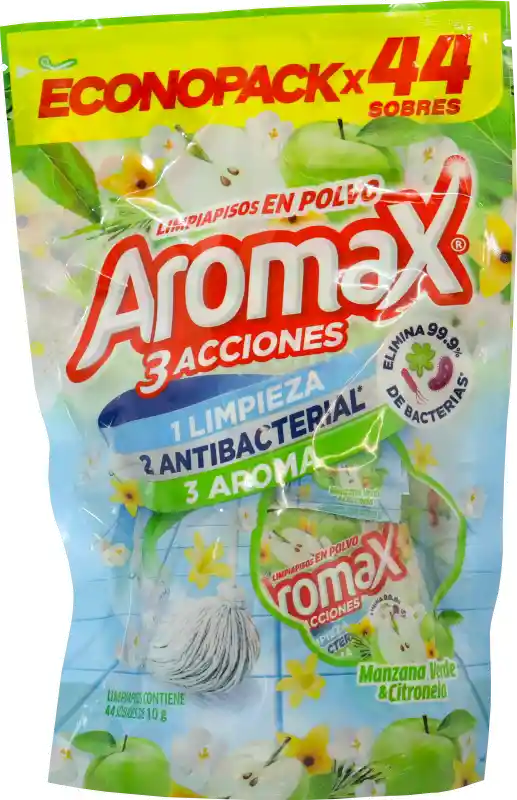 Aromax Limpiapiso en Polvo 3 Acciones Dúo