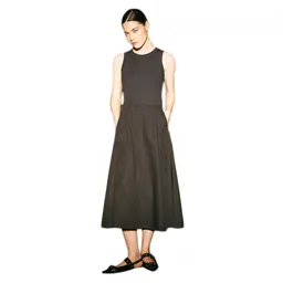 Vestido Midi Tejido de Punto Femenino Lasag Gef