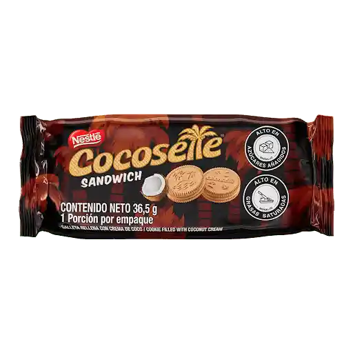 Galleta Cocosette Sándwich Rellenas Con Crema de Coco 36.5 g