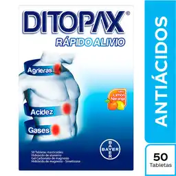 Ditopax Tabletas (25 mg / 282 mg / 85 mg) 