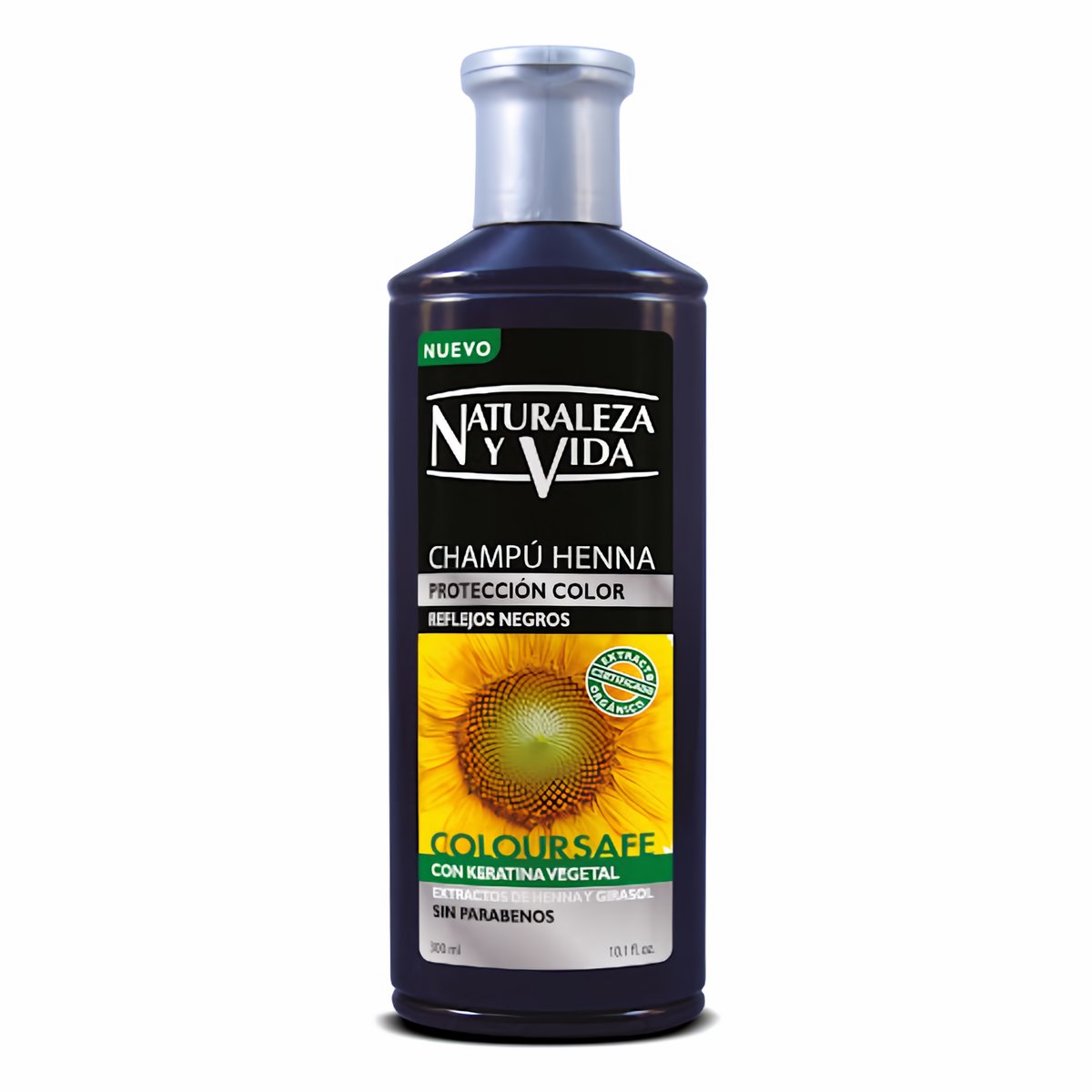 Naturaleza y Vida Champú Henna Reflejos Negros 300 ml