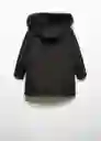 Abrigo Anorak Rita Negro Talla 11 Niña Mango