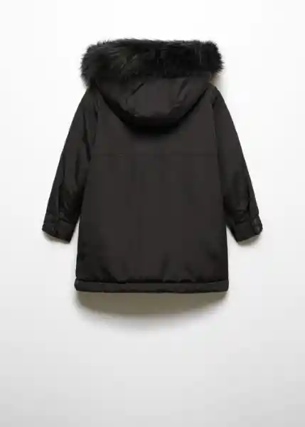 Abrigo Anorak Rita Negro Talla 11 Niña Mango