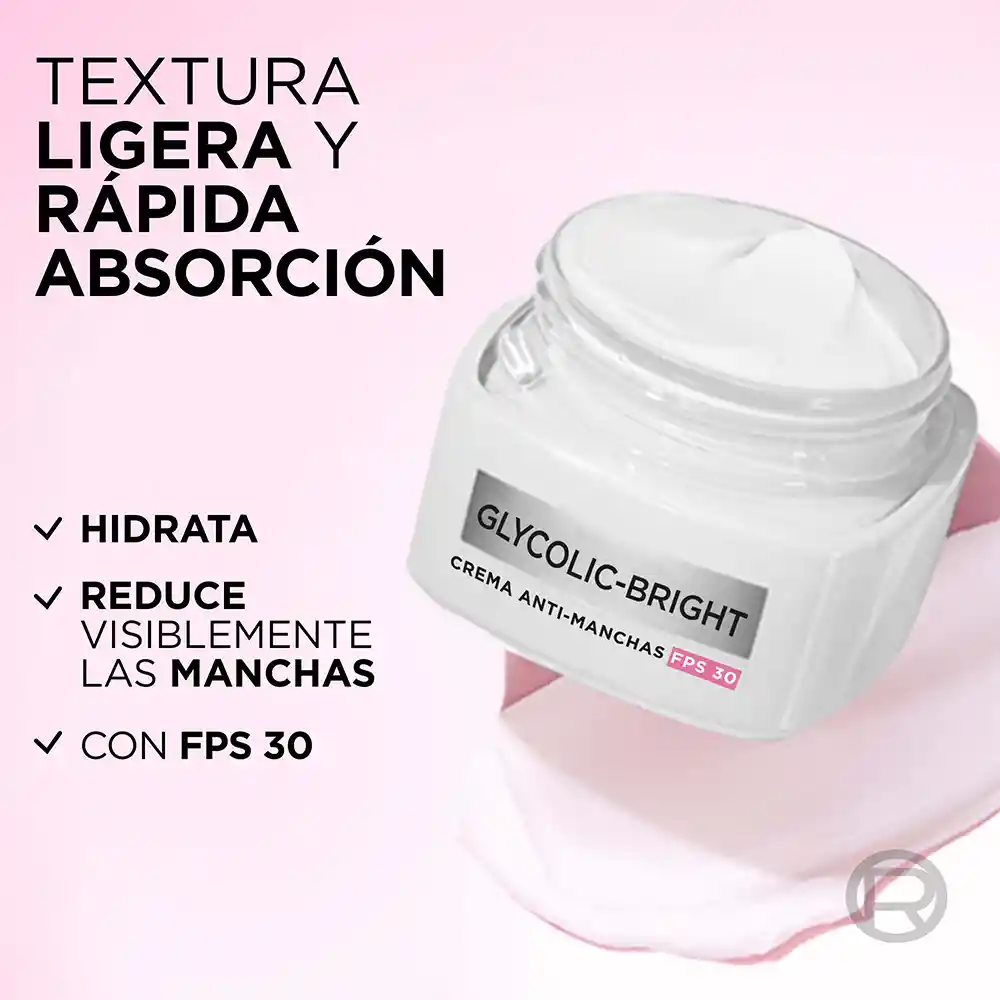 Crema Día Antimanchas Ácido Glicólico LOréal Paris 50 mL