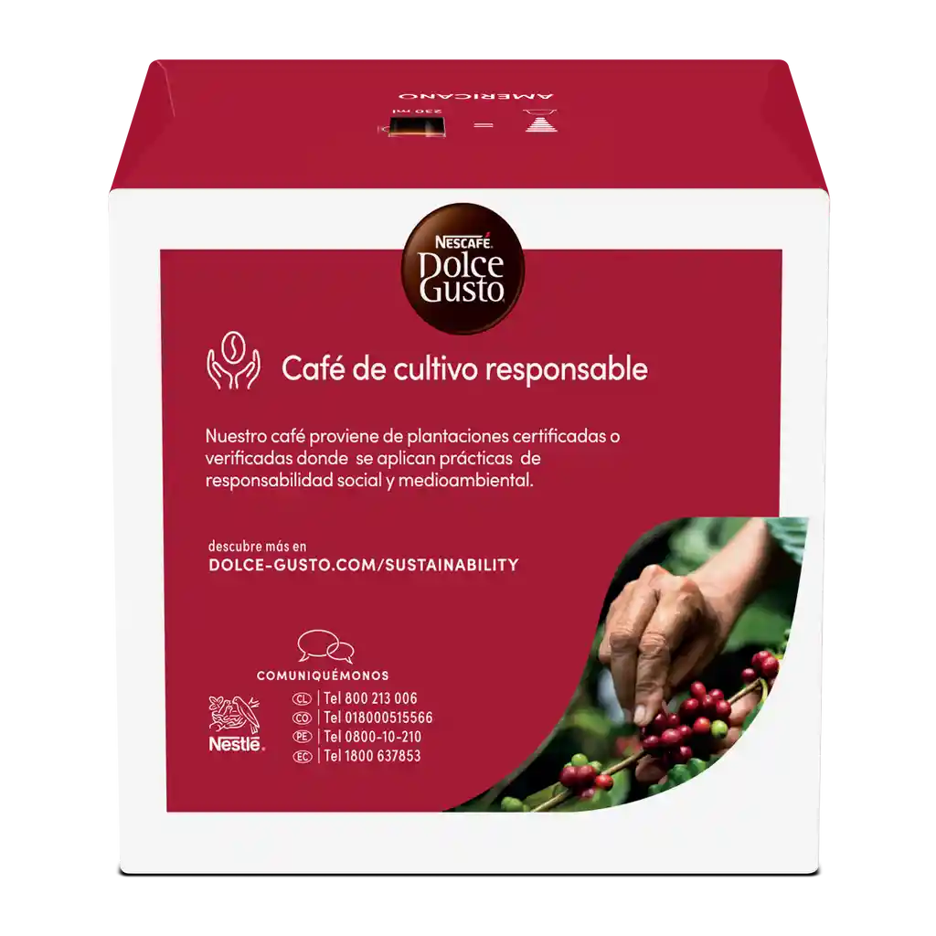 Cápsulas de Café NESCAFÉ DOLCE GUSTO Americano x 80g