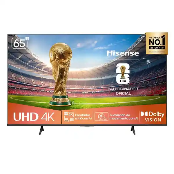 Hisense Televisor Led Uhd-4K Smart tv 65'' Pulgadas 65A6NV
