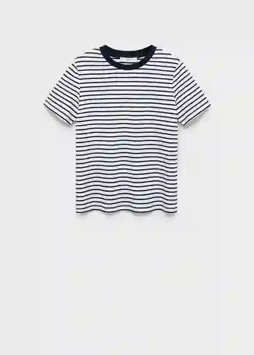 Camiseta Rita Azul Talla S Mujer Mango