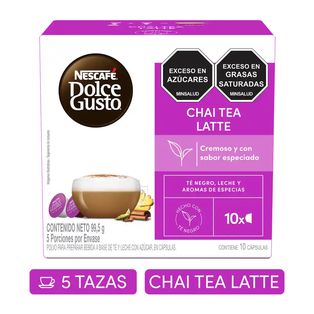 Cápsulas de Té Chai NESCAFÉ DOLCE GUSTO Chai Tea Latte x 99,5g
