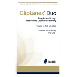 Gliptanex Duo Sitagliptina/metformina 50/850 Mg
