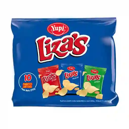 Yupi Lizas Snack Papas Sabores Surtidos