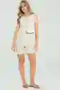 Short Malva Color Beige Medio Talla 10 Ragged