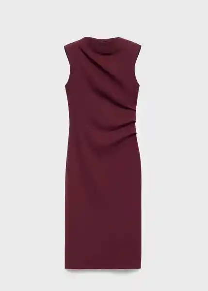 Vestido Belle Burdeos Talla S Mujer Mango