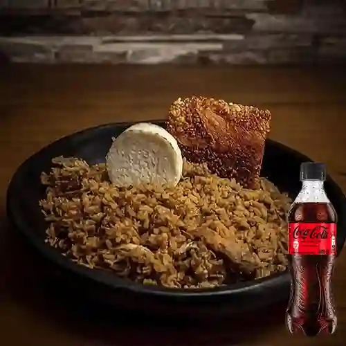 Combo Lechona Personal + Coca Cola Sin Azúcar 400 ml
