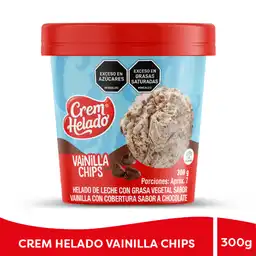 Crem Helado Vaso Medio Litro Vainilla Chips 300 g