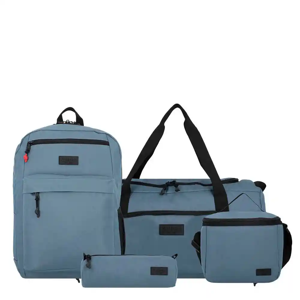 Set Morral Megapack Tula-lonchera-cartuchera Negro