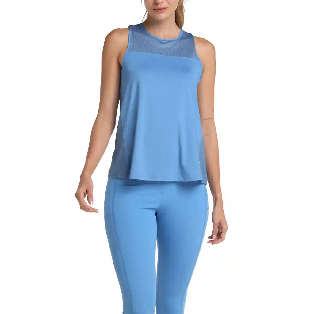 Camisilla Urban Strenght Mujer Azul Cielo-xl