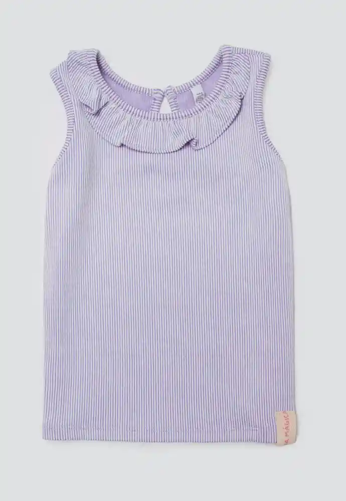 Camiseta Manga Sisa 9/12meses-lila