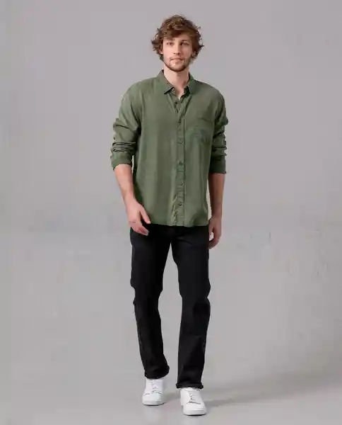 Camisa Hombre Verde Escarabajo Oscuro Talla XL 88615 Rifle