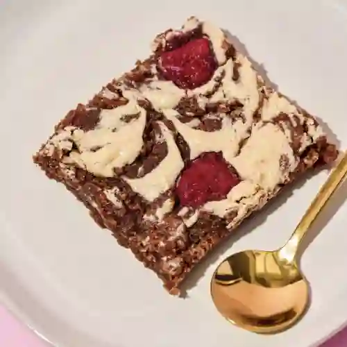 Brownie de Frambuesas y Chocolate Blanco