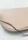 Bolso P Selena Beige Mujer Mango