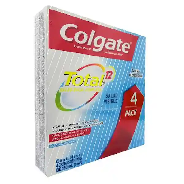 Colgate Crema Dental Total Salud Visible 150 mL