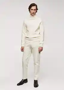 Buzo Jersey Marías Off White Talla S Hombre Mango