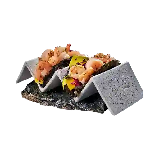 Poke Taco de Camarones