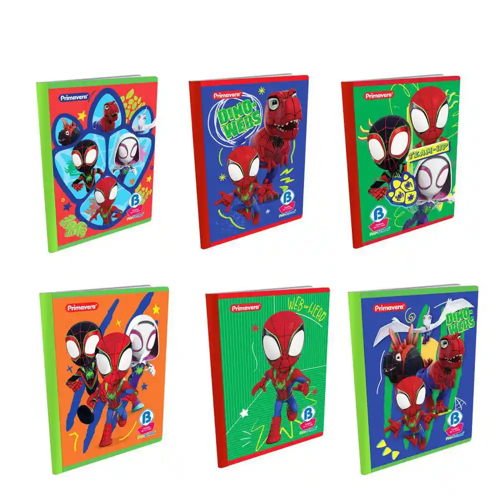 Cuaderno Cuadriculado 100 Hojas Cosido Primavera