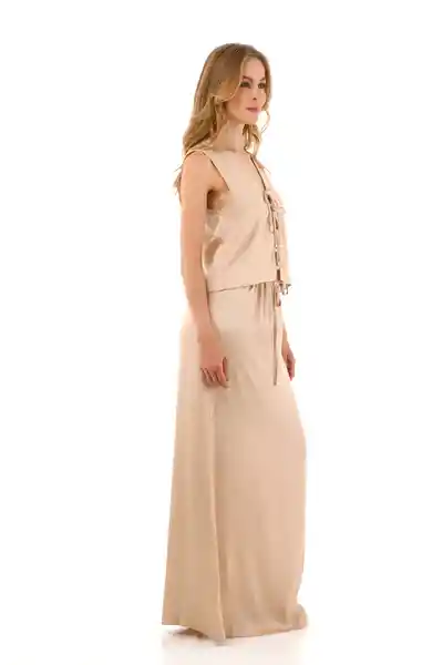 Falda Larga Brigitte Beige Talla XS Mercedes Campuzano