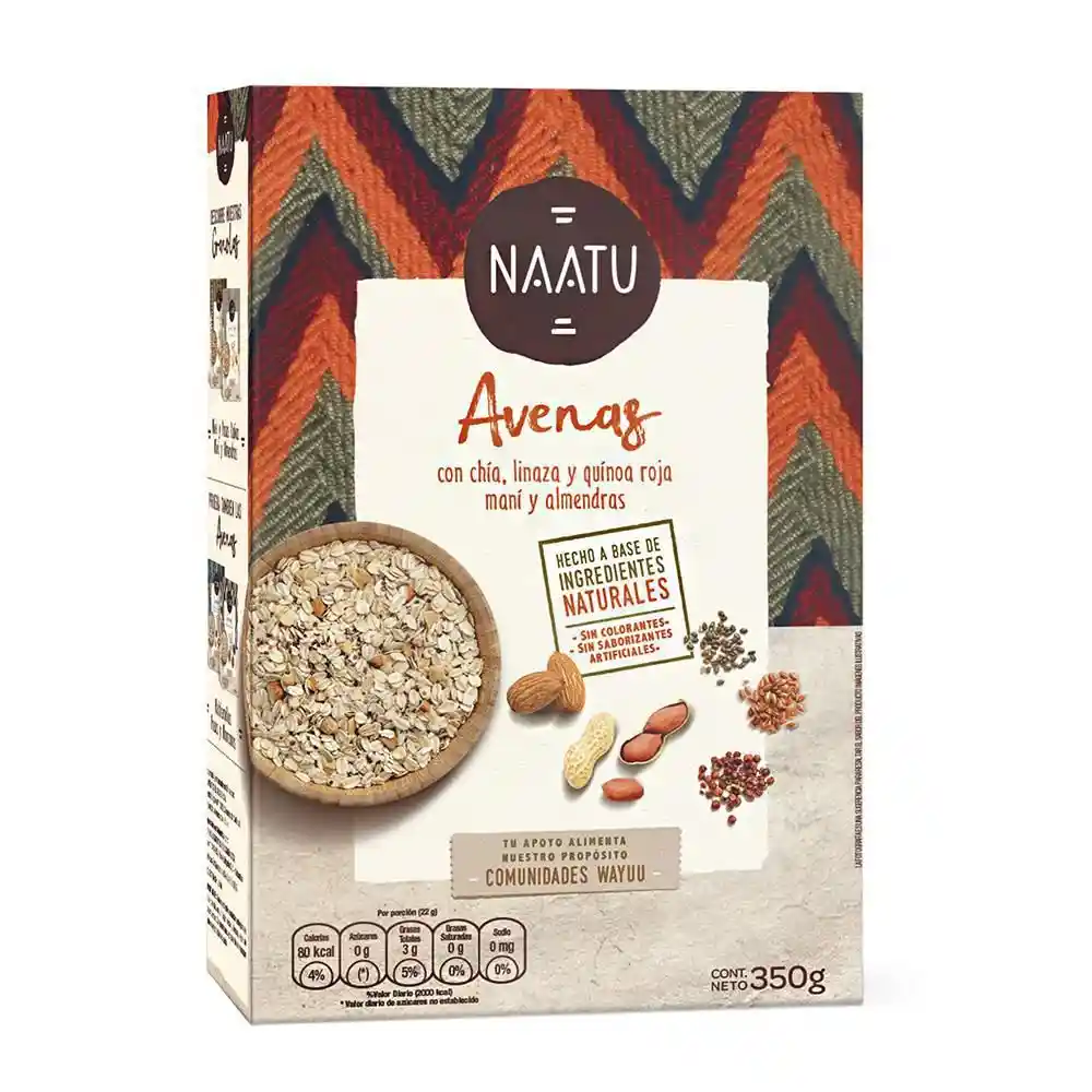 Naatu Avena Chia Quinoa Almendra