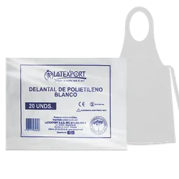 Latexport Delantal Polietileno Blanco