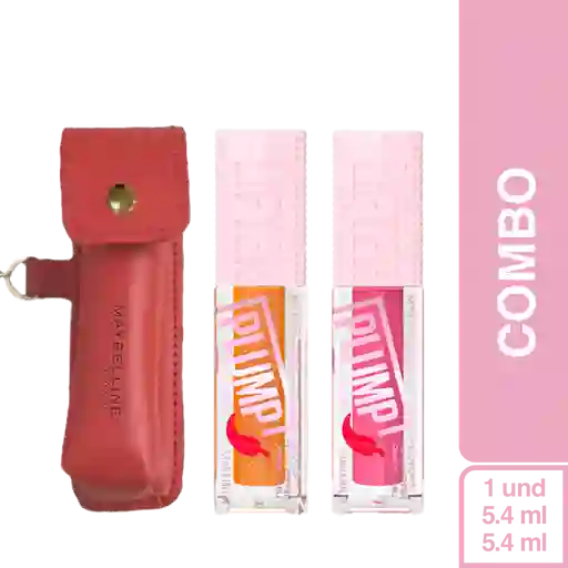 Combo Lifter Gloss Plump Honey + Pink Sting + Porta Labial