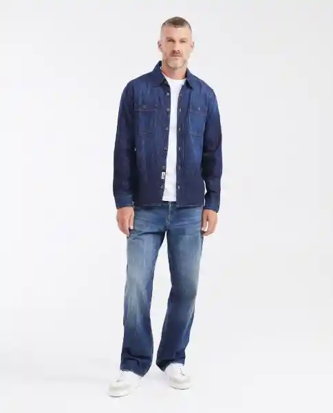 Camisa Manga Larga Osc Azul Clásico Oscuro Talla L Chevignon