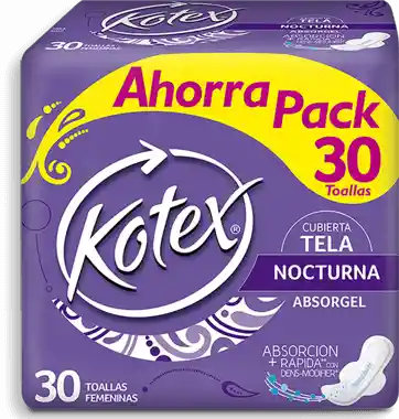 Kotex Toallas Femeninas Nocturna