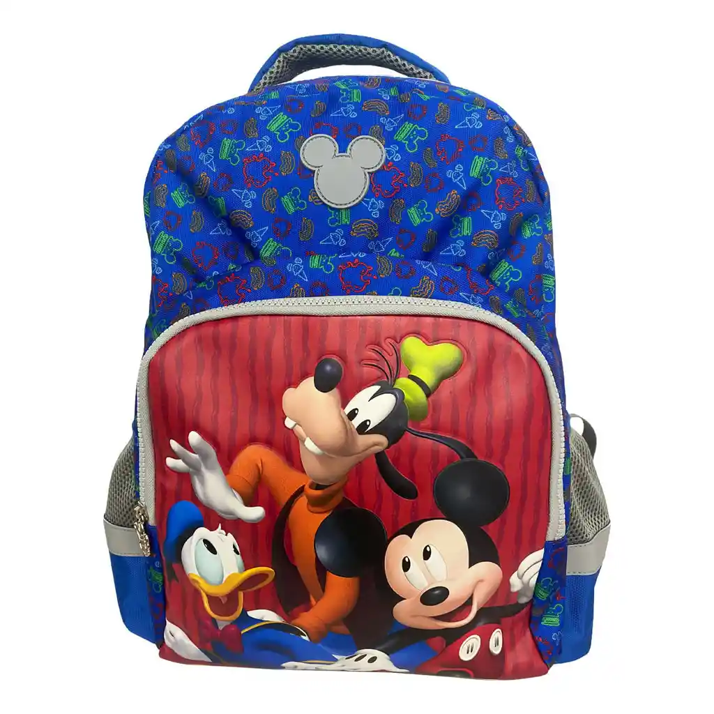 Morral Premium Grande Mickey Mouse Con Donald & Goofy