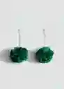 Pendientes Jazmini Verde Pastel Talla 99 Mujer Mango