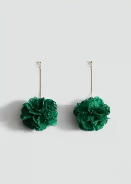 Pendientes Jazmini Verde Pastel Talla 99 Mujer Mango