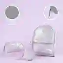 Monedero Moon & Stars Glitter Serie Miniso Corazón Plata Miniso