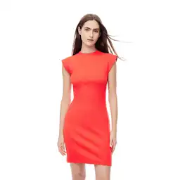 Vestido Corto Manga Corta en Algodón Femenino Lela Gef Talla S