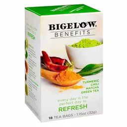 Bigelow té de Cúrcuma Chili Matcha y té Verde