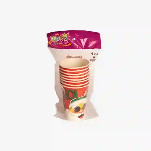 Vaso de Papel Santa Navidad Domingo 00900136