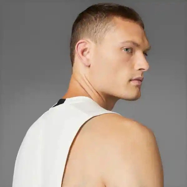 Adidas Camiseta D4T Int Tank Entrenamiento Hombre Blanco Talla M