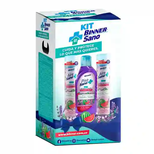 Binner Kit Desinfectante Lavanda Sandía